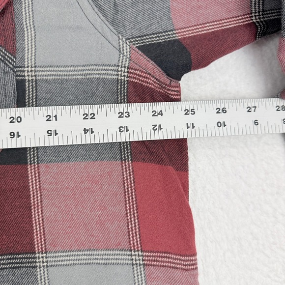 Field & Stream Fleece Lined Plaid Shirt‎ Jacket Mens Large Red Plaid New - Picture 6 of 11